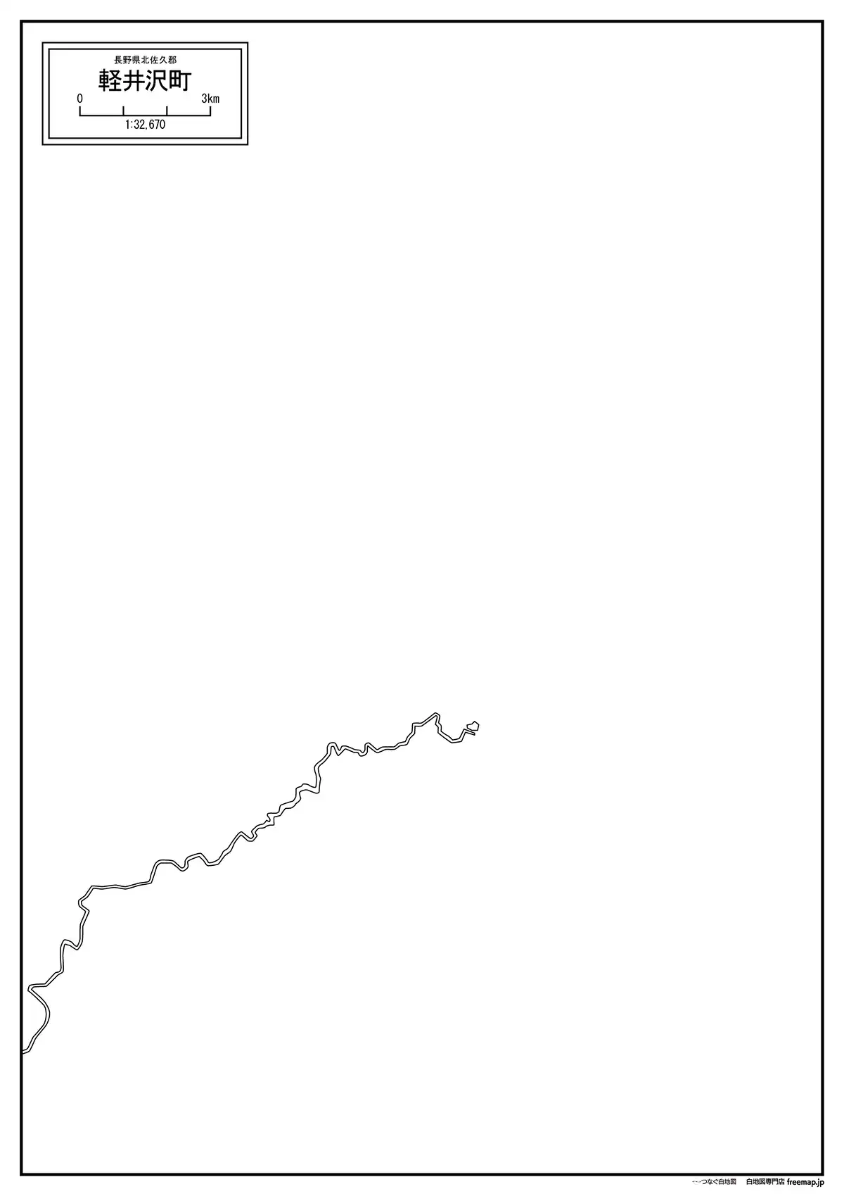海岸線、川や池のみ記載