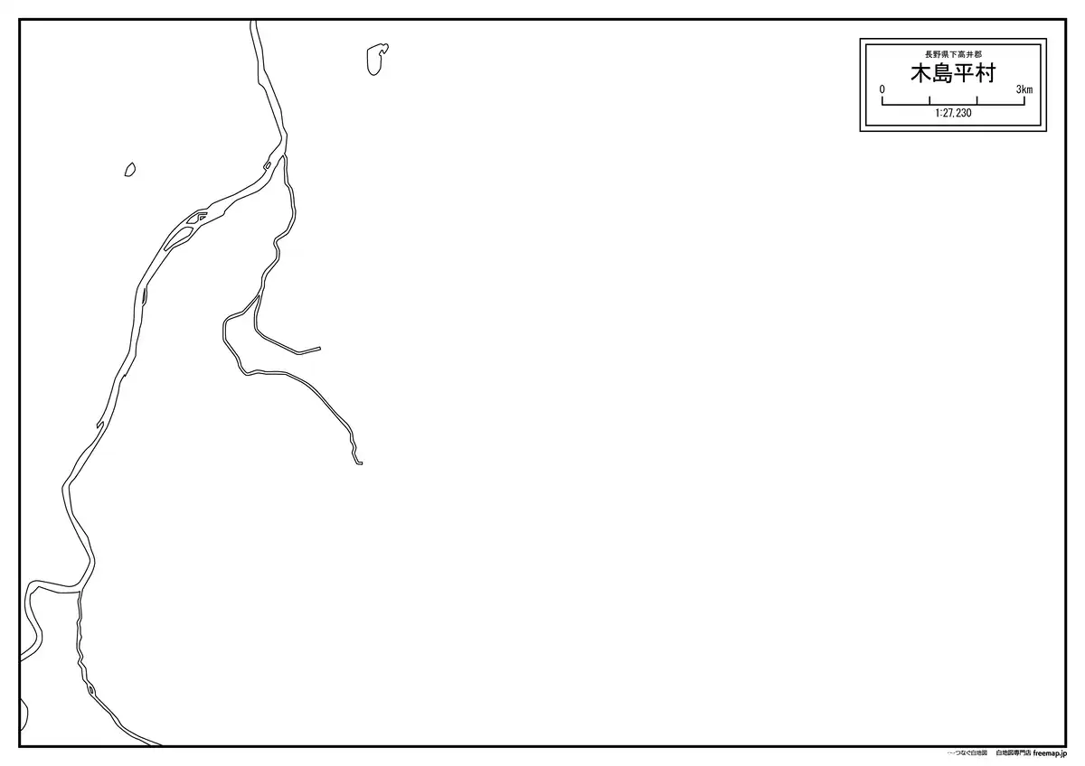 海岸線、川や池のみ記載
