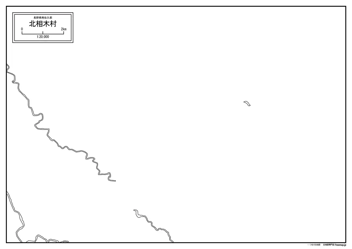 海岸線、川や池のみ記載