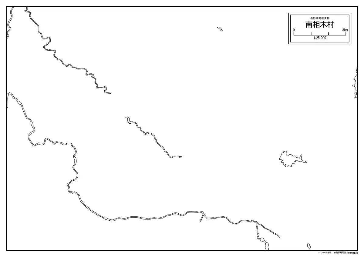 海岸線、川や池のみ記載