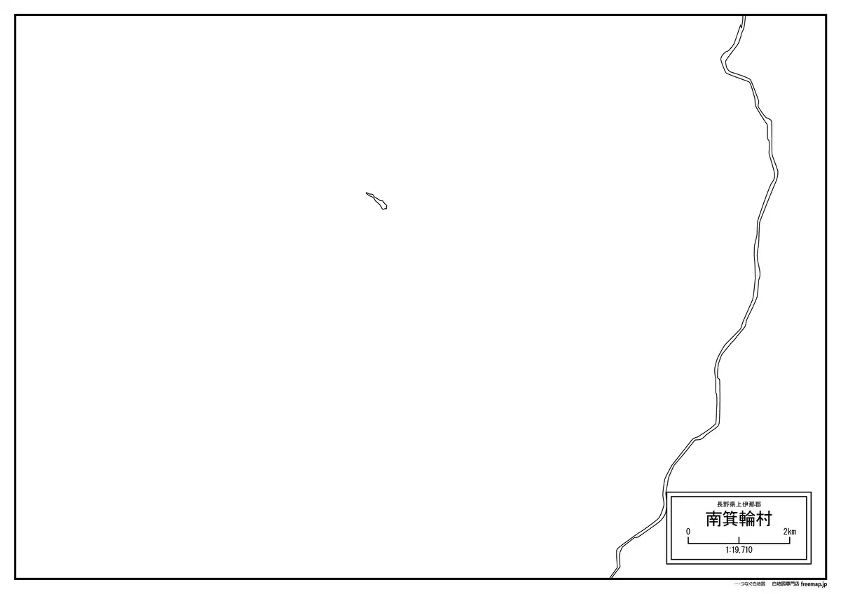 海岸線、川や池のみ記載