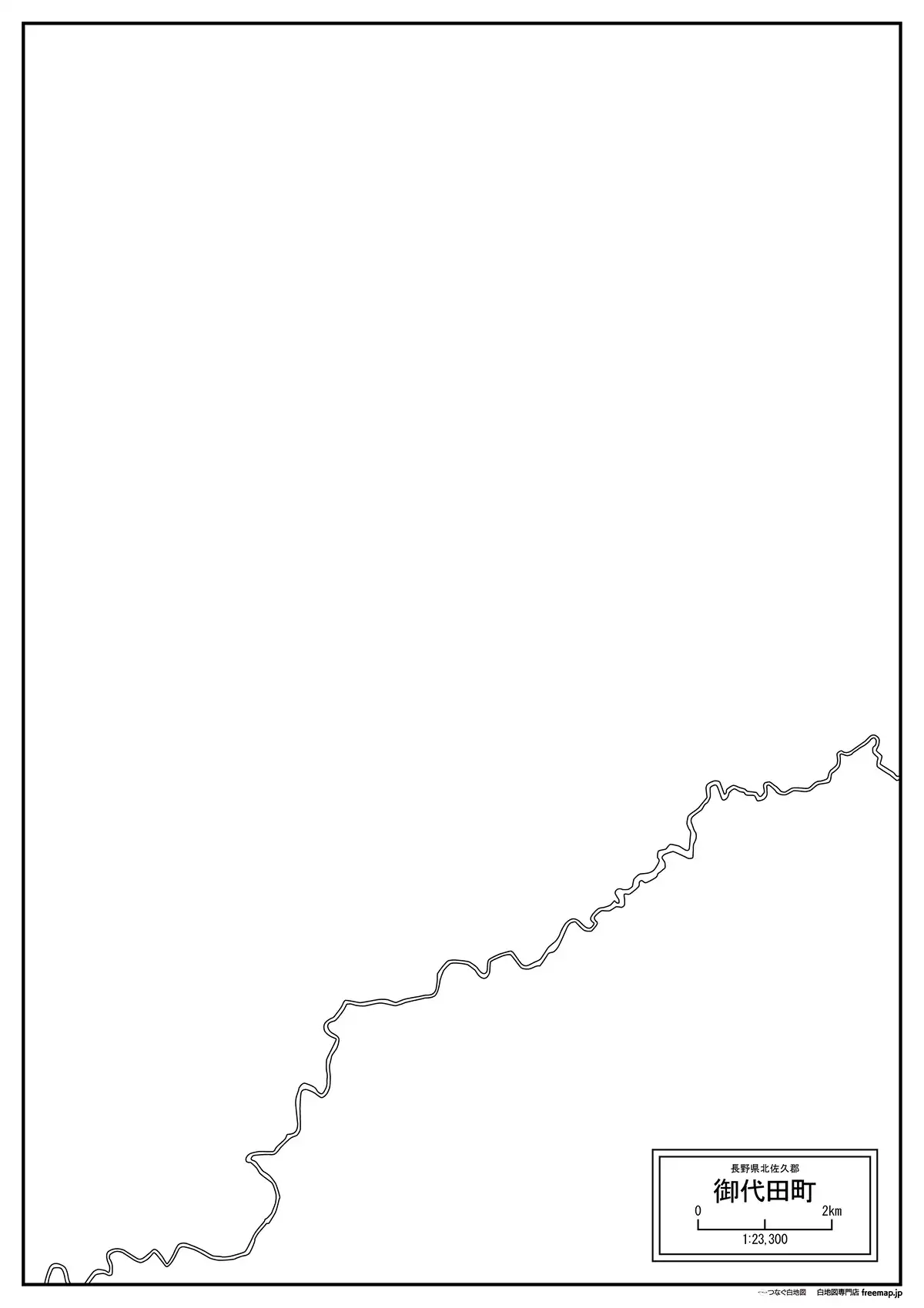 海岸線、川や池のみ記載