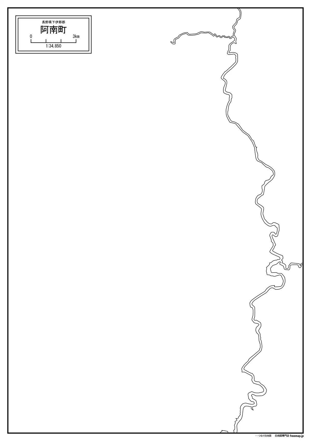 海岸線、川や池のみ記載