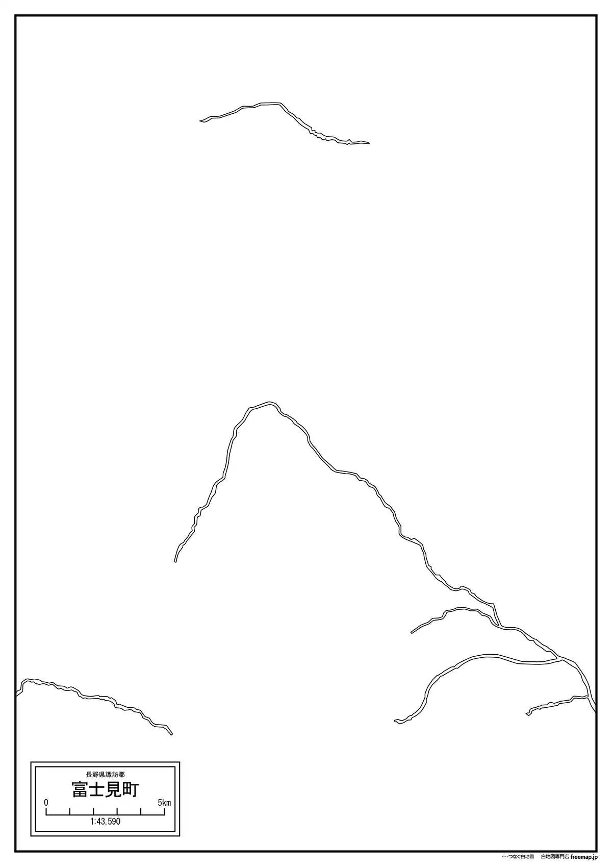 海岸線、川や池のみ記載
