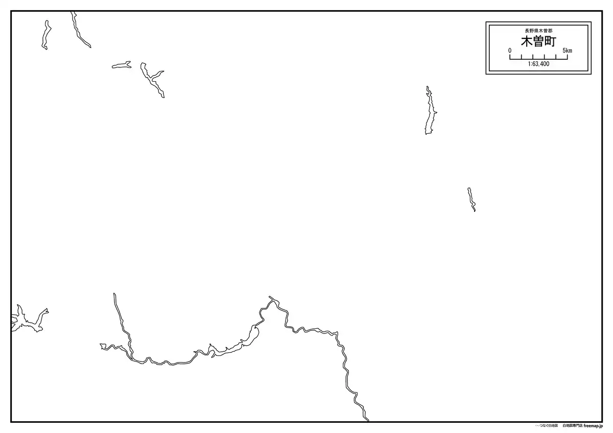 海岸線、川や池のみ記載