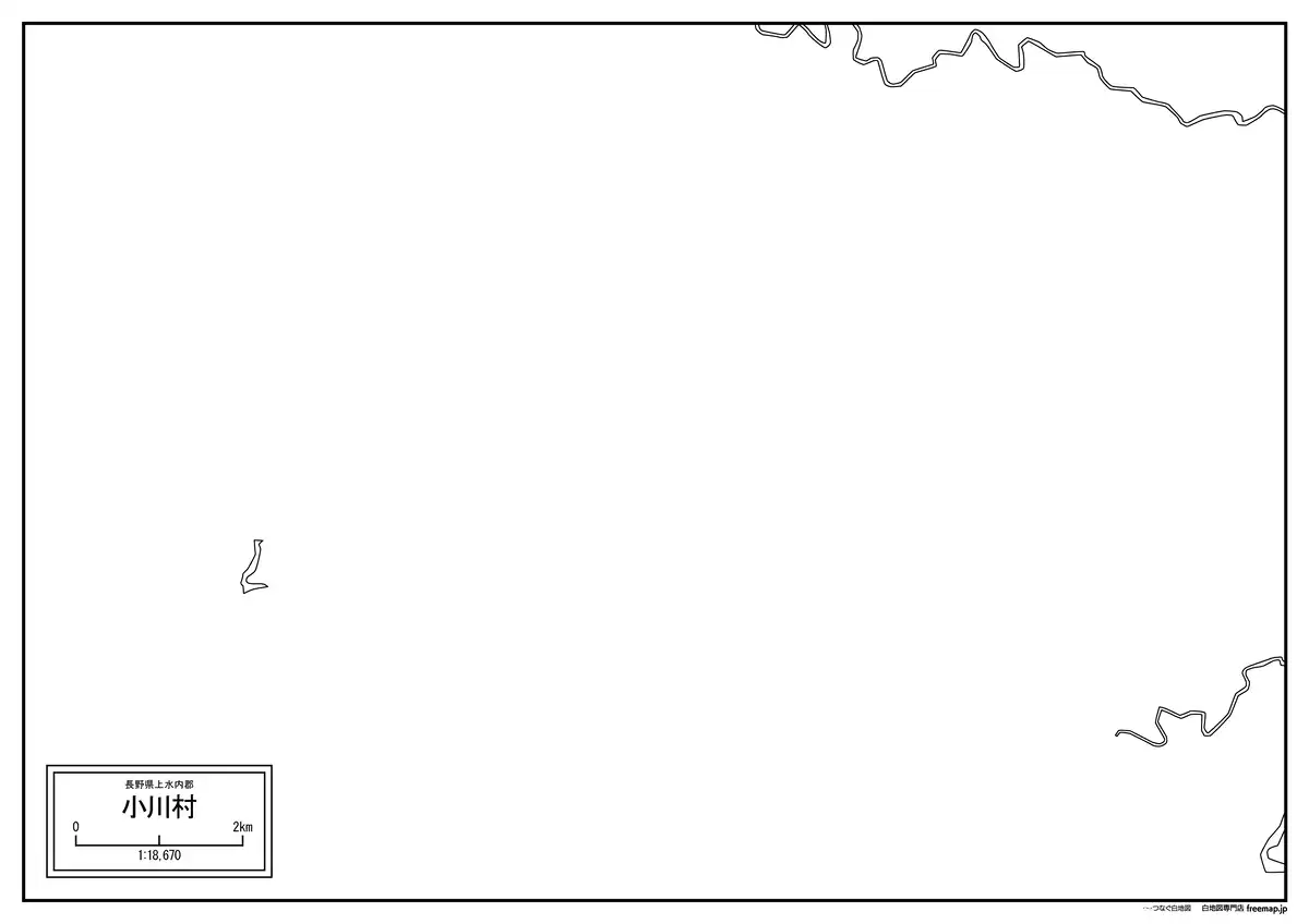 海岸線、川や池のみ記載