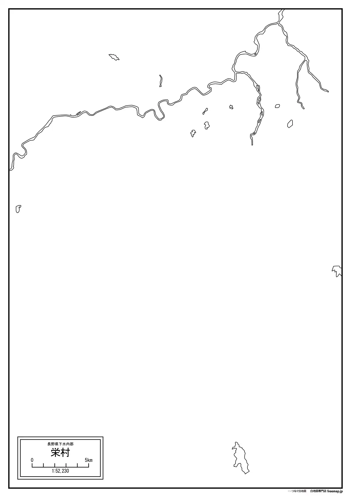 海岸線、川や池のみ記載