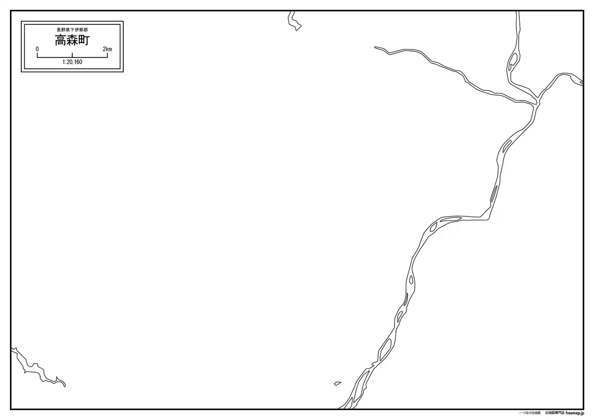 海岸線、川や池のみ記載