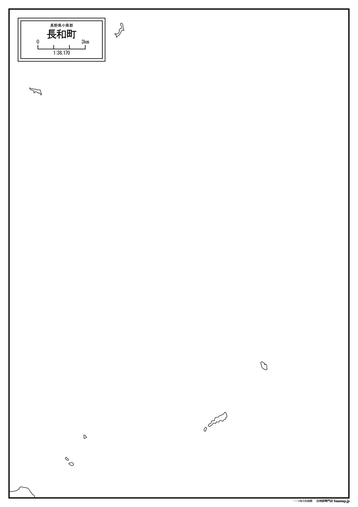 海岸線、川や池のみ記載