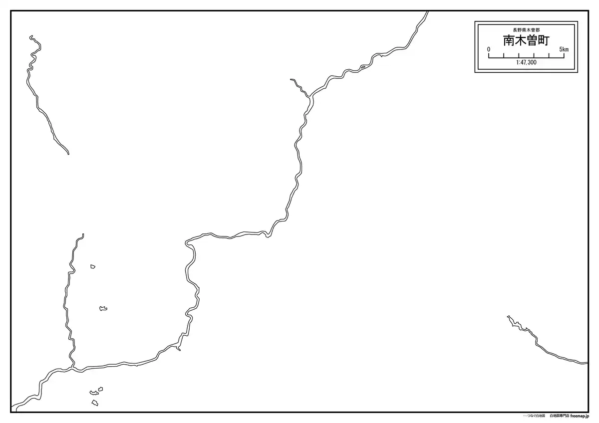 海岸線、川や池のみ記載