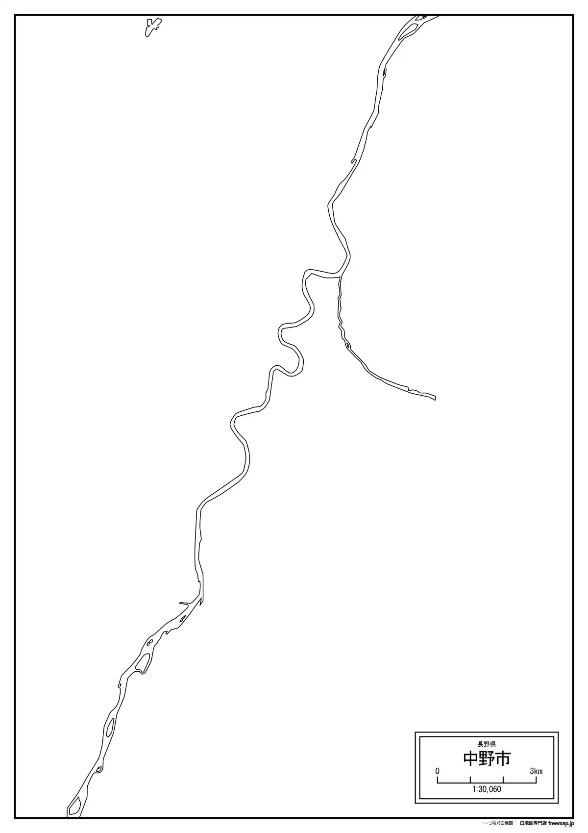 海岸線、川や池のみ記載