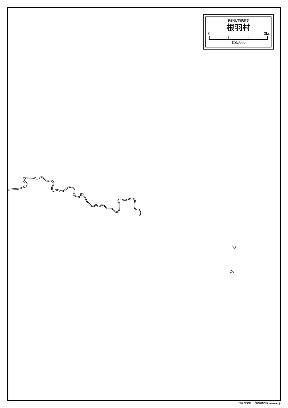 海岸線、川や池のみ記載