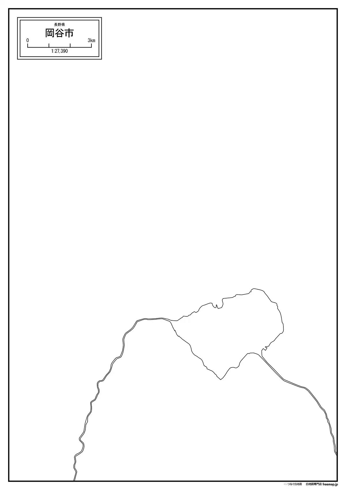 海岸線、川や池のみ記載