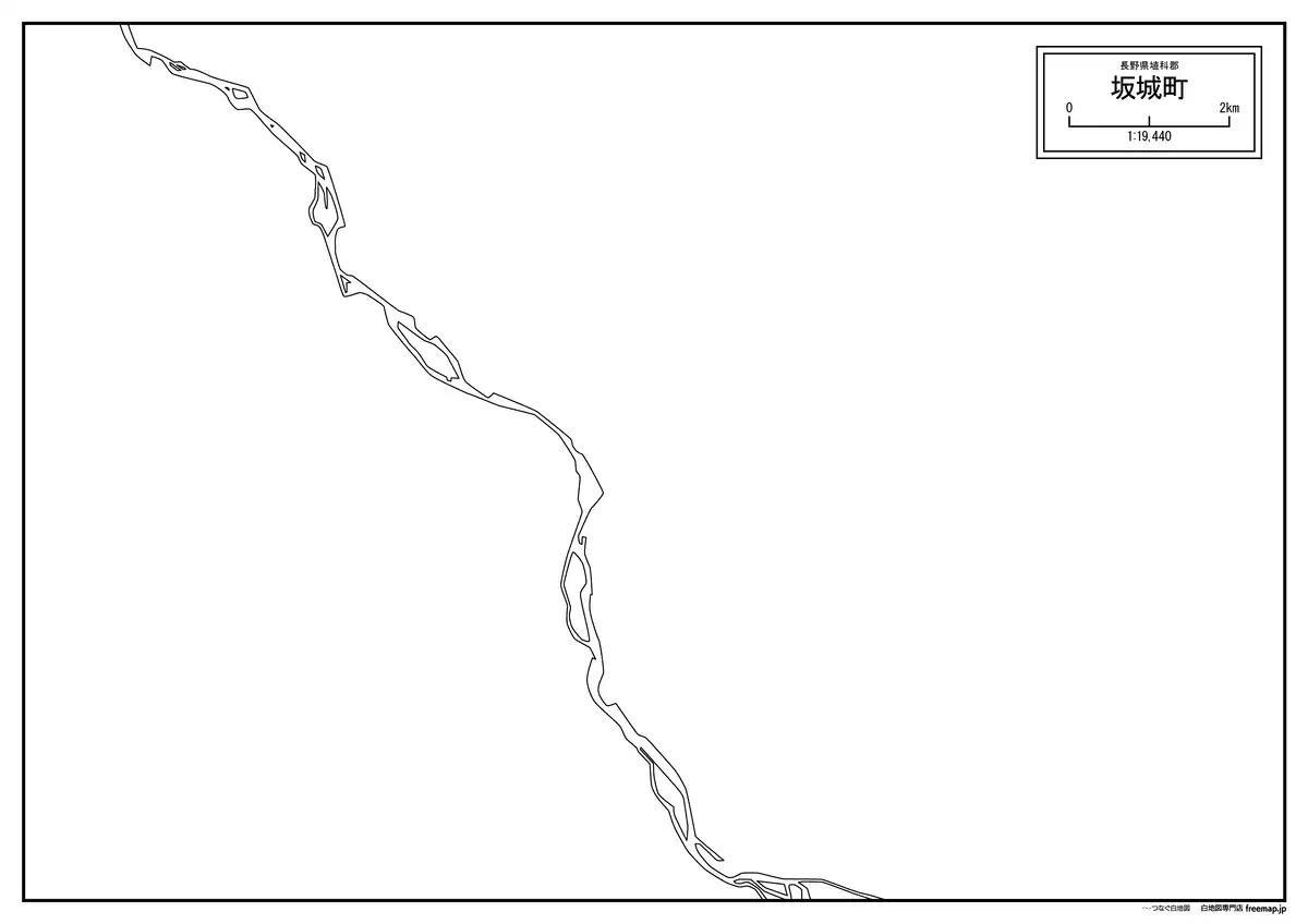 海岸線、川や池のみ記載