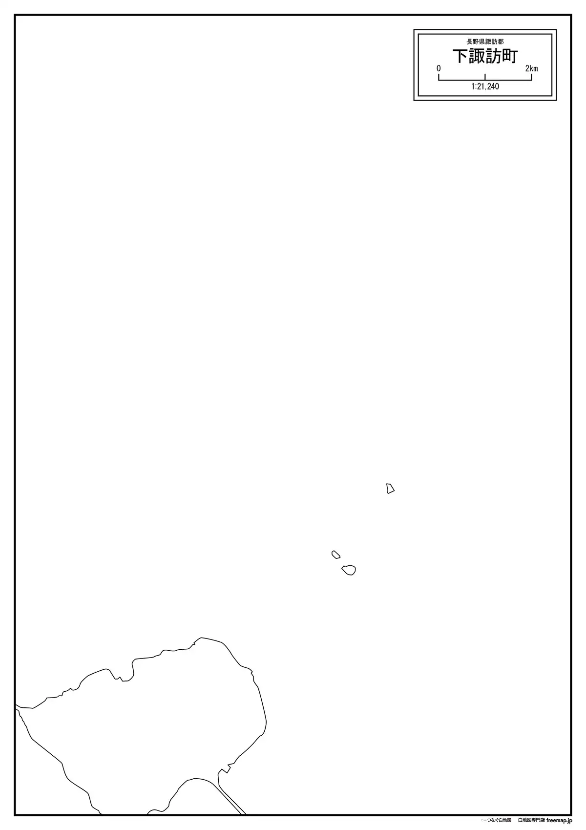 海岸線、川や池のみ記載