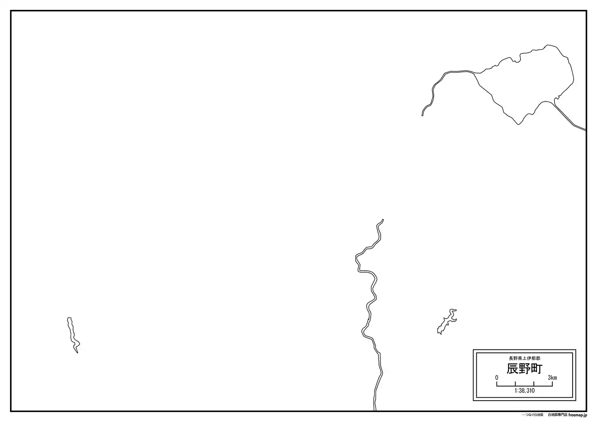 海岸線、川や池のみ記載