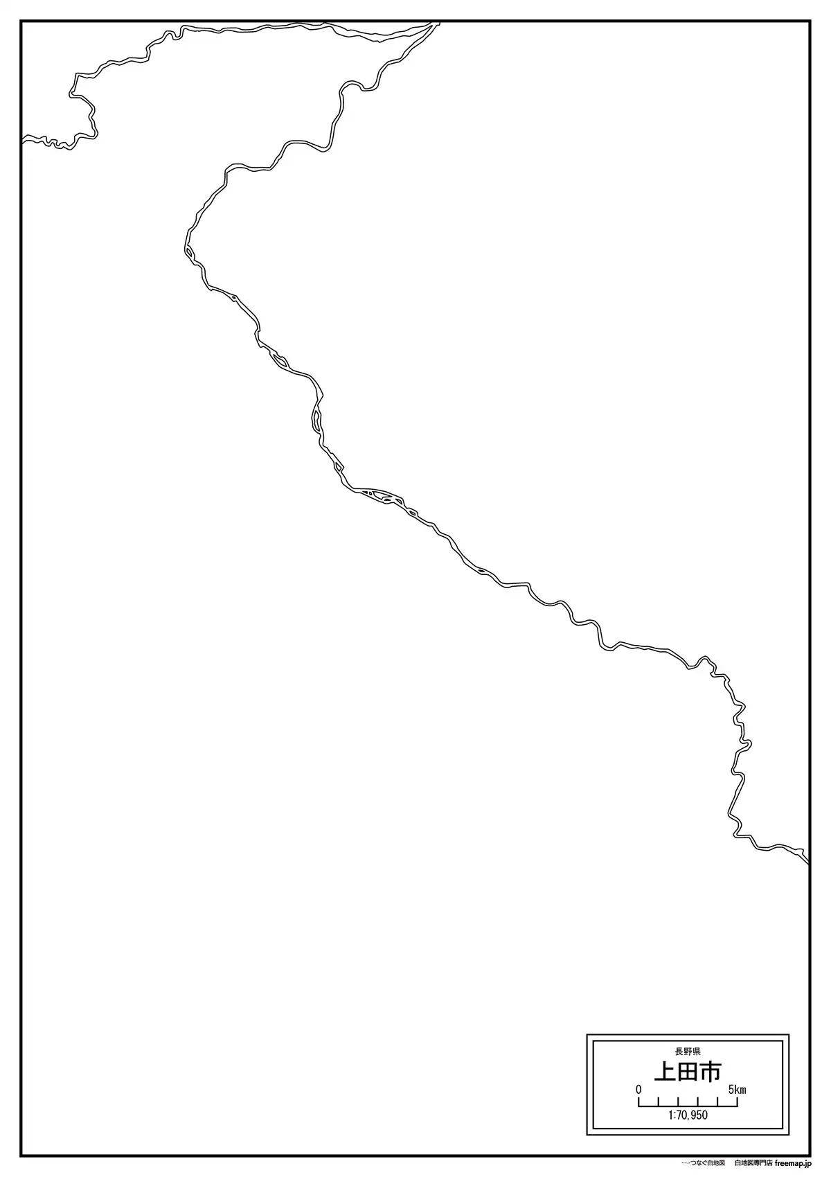 海岸線、川や池のみ記載