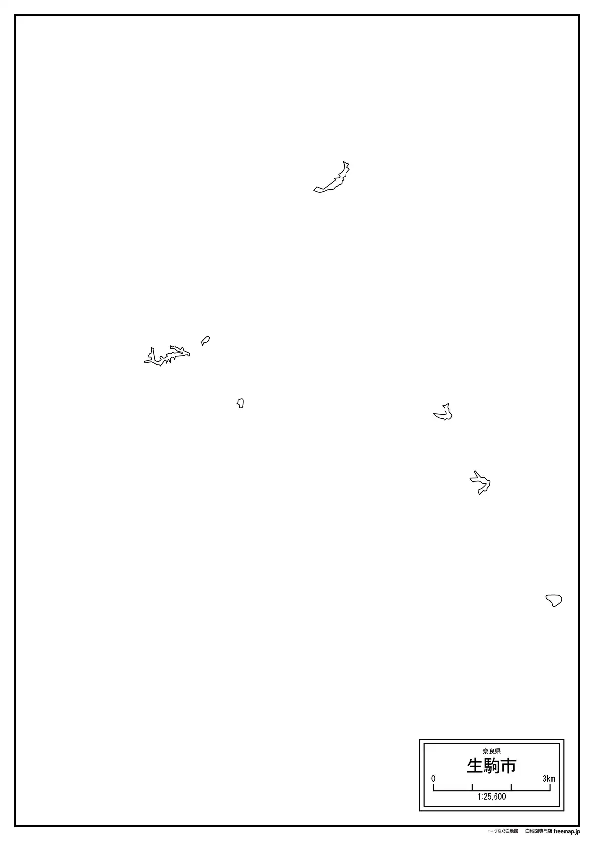 海岸線、川や池のみ記載