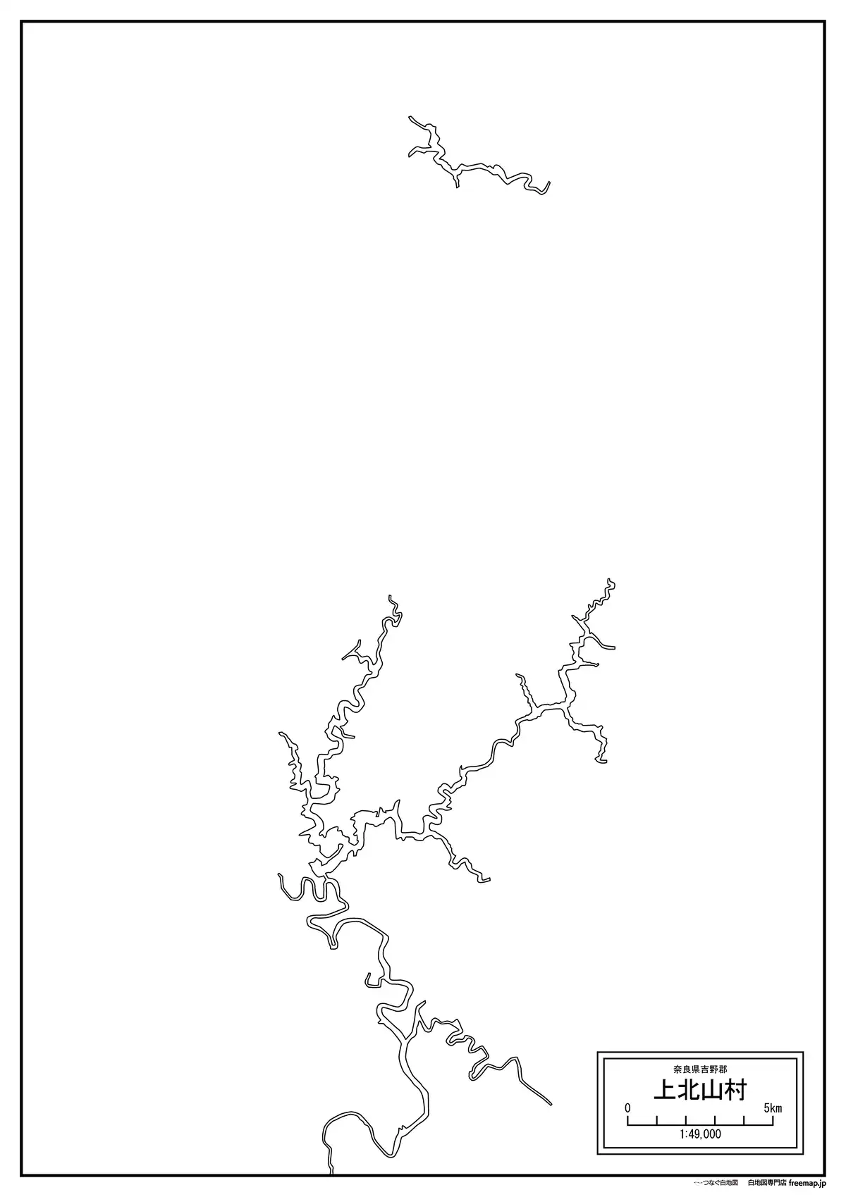 海岸線、川や池のみ記載