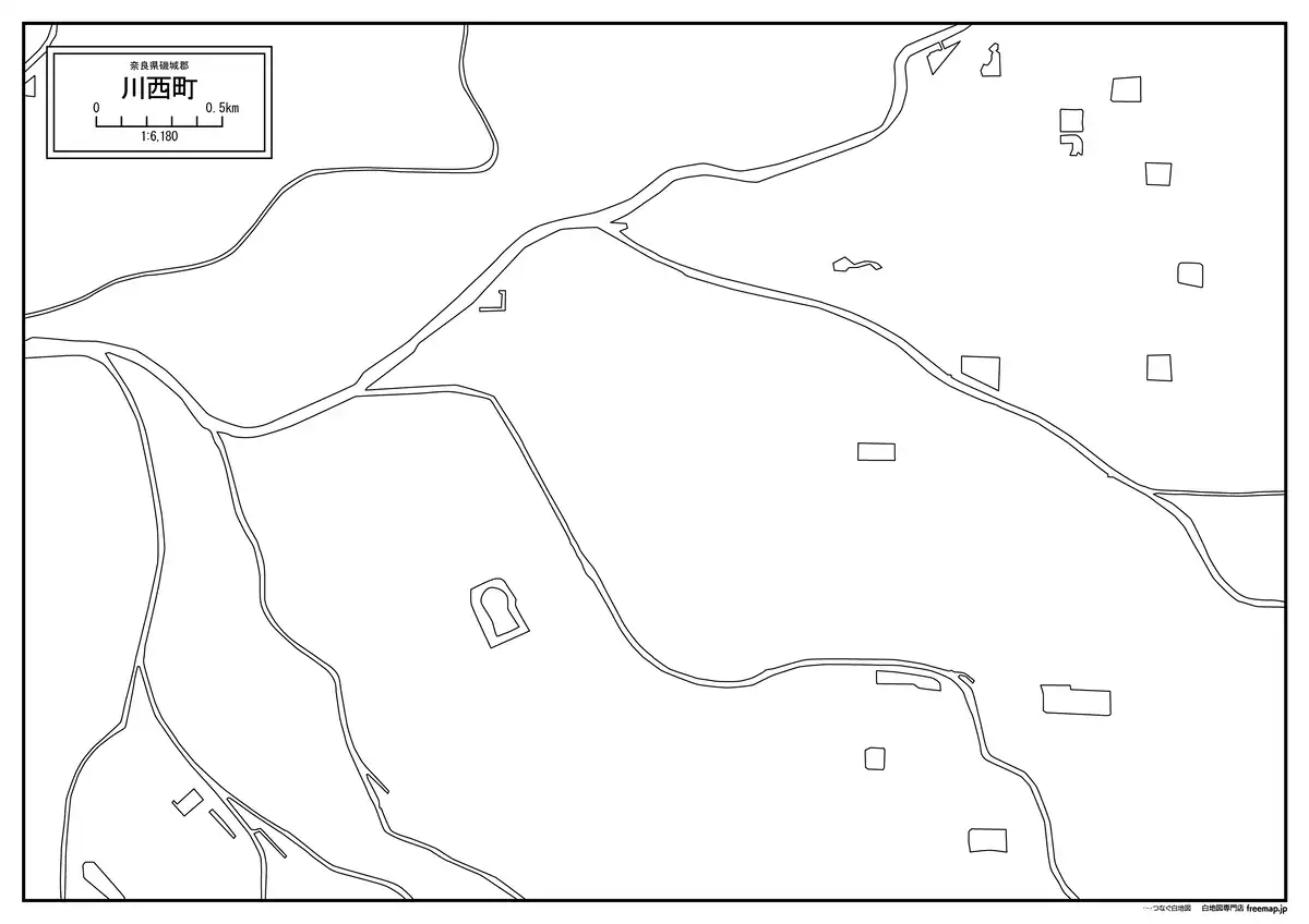 海岸線、川や池のみ記載
