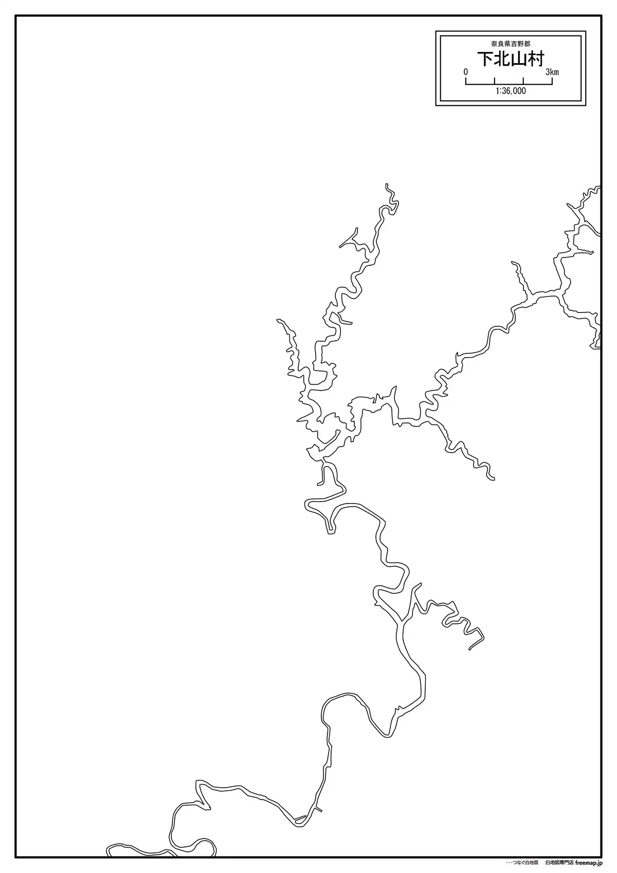 海岸線、川や池のみ記載