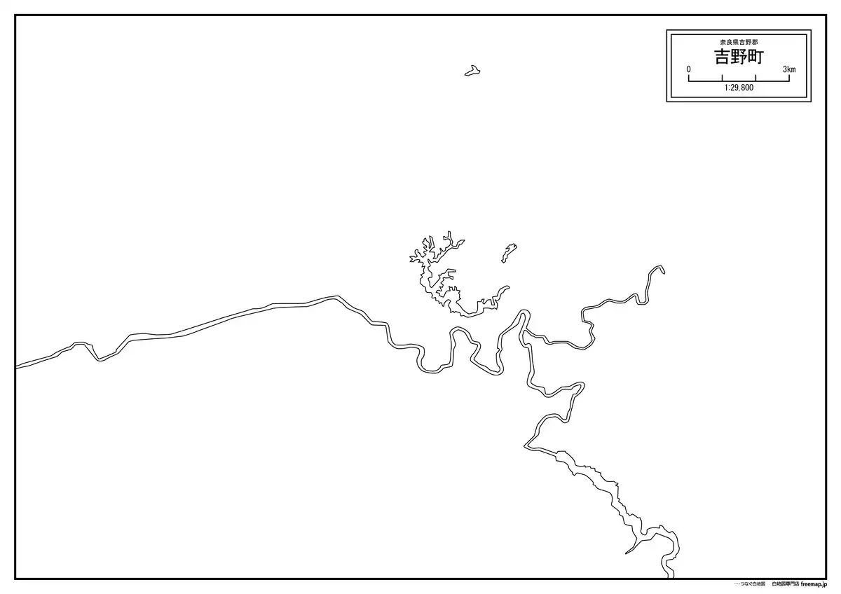 海岸線、川や池のみ記載
