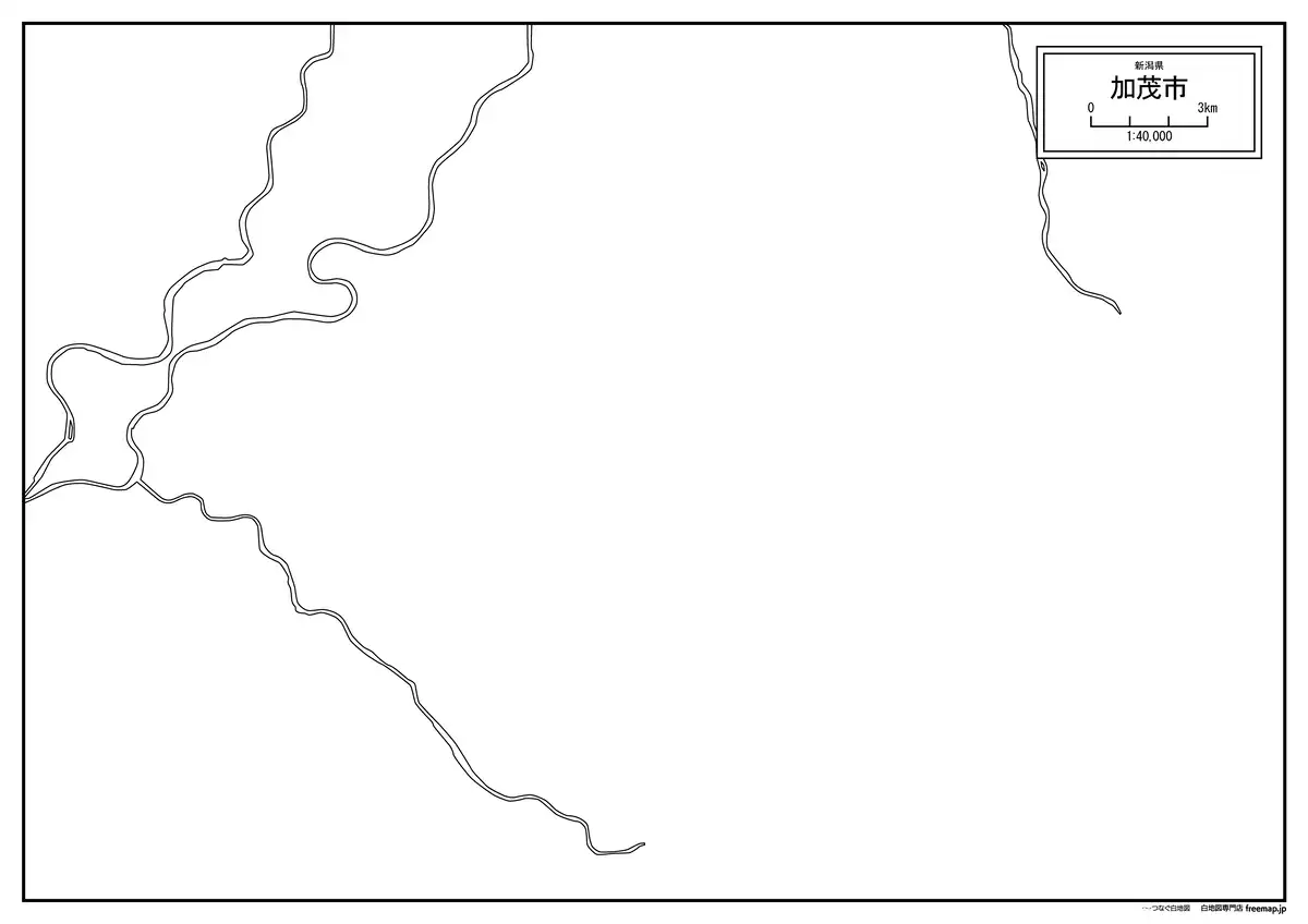 海岸線、川や池のみ記載