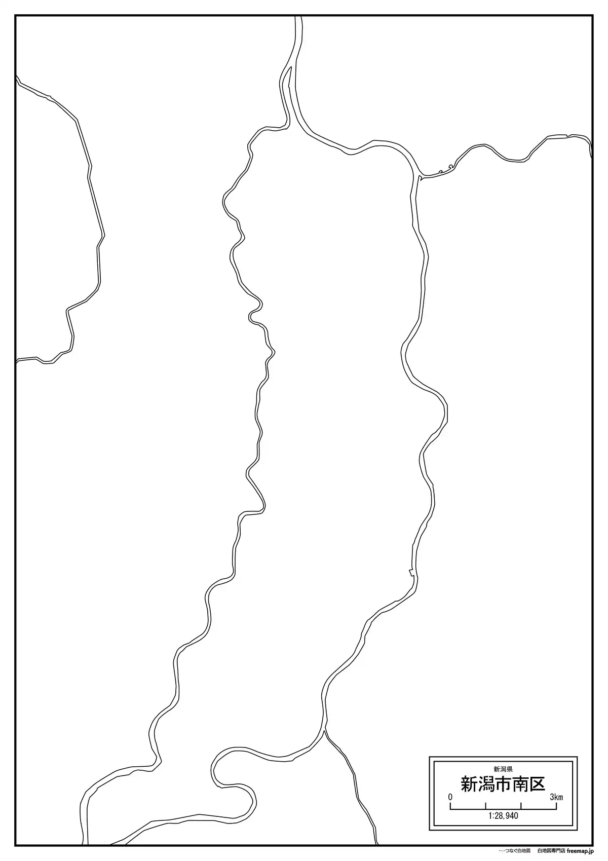 海岸線、川や池のみ記載