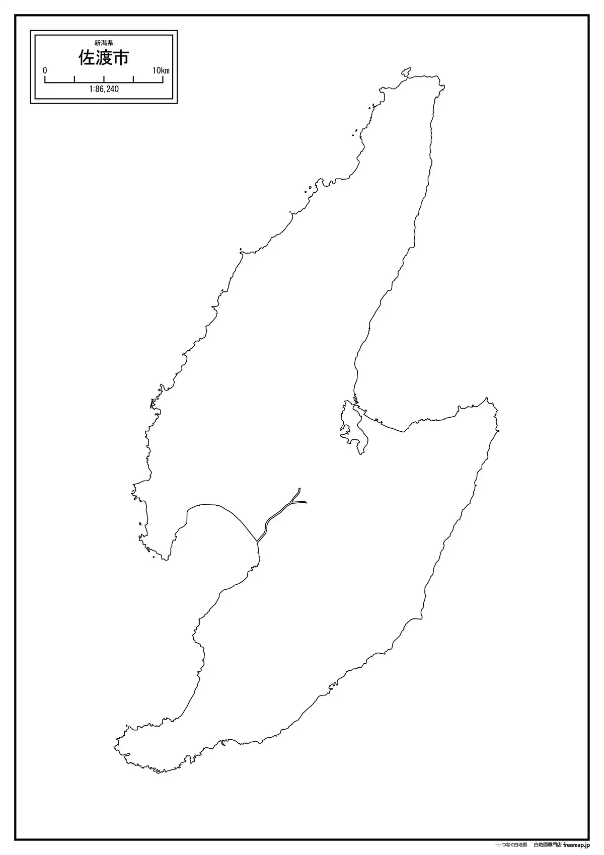 海岸線、川や池のみ記載