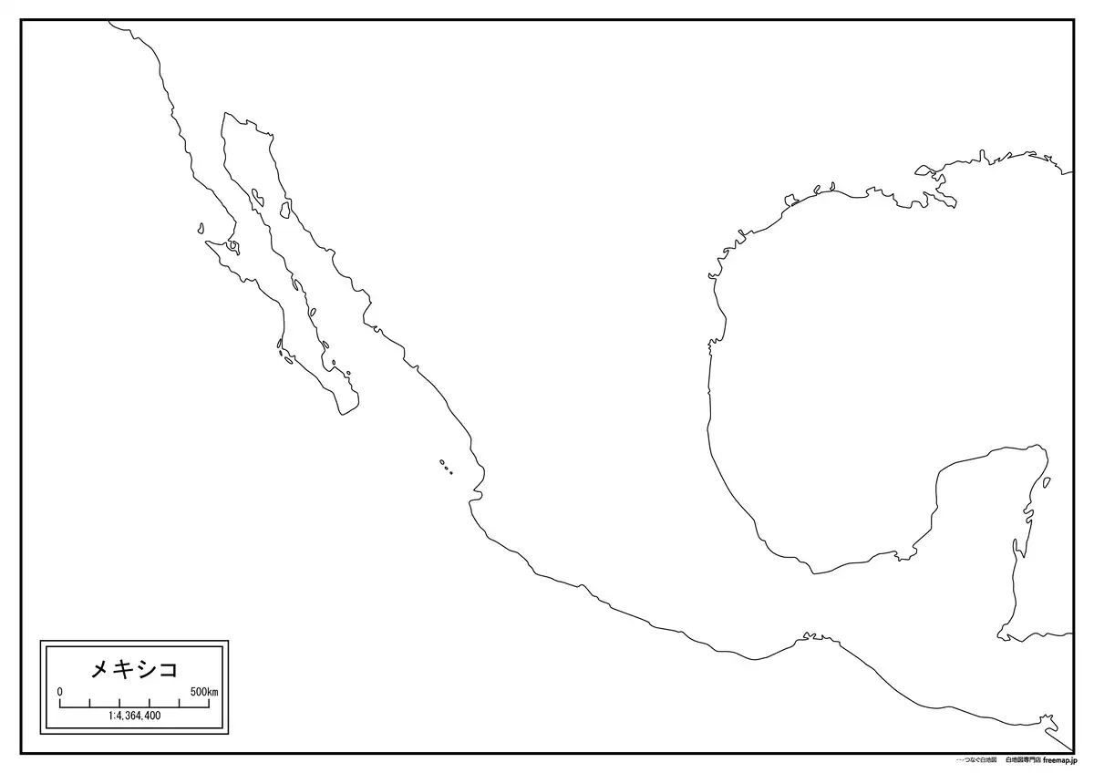 海岸線や川・池のみ記載