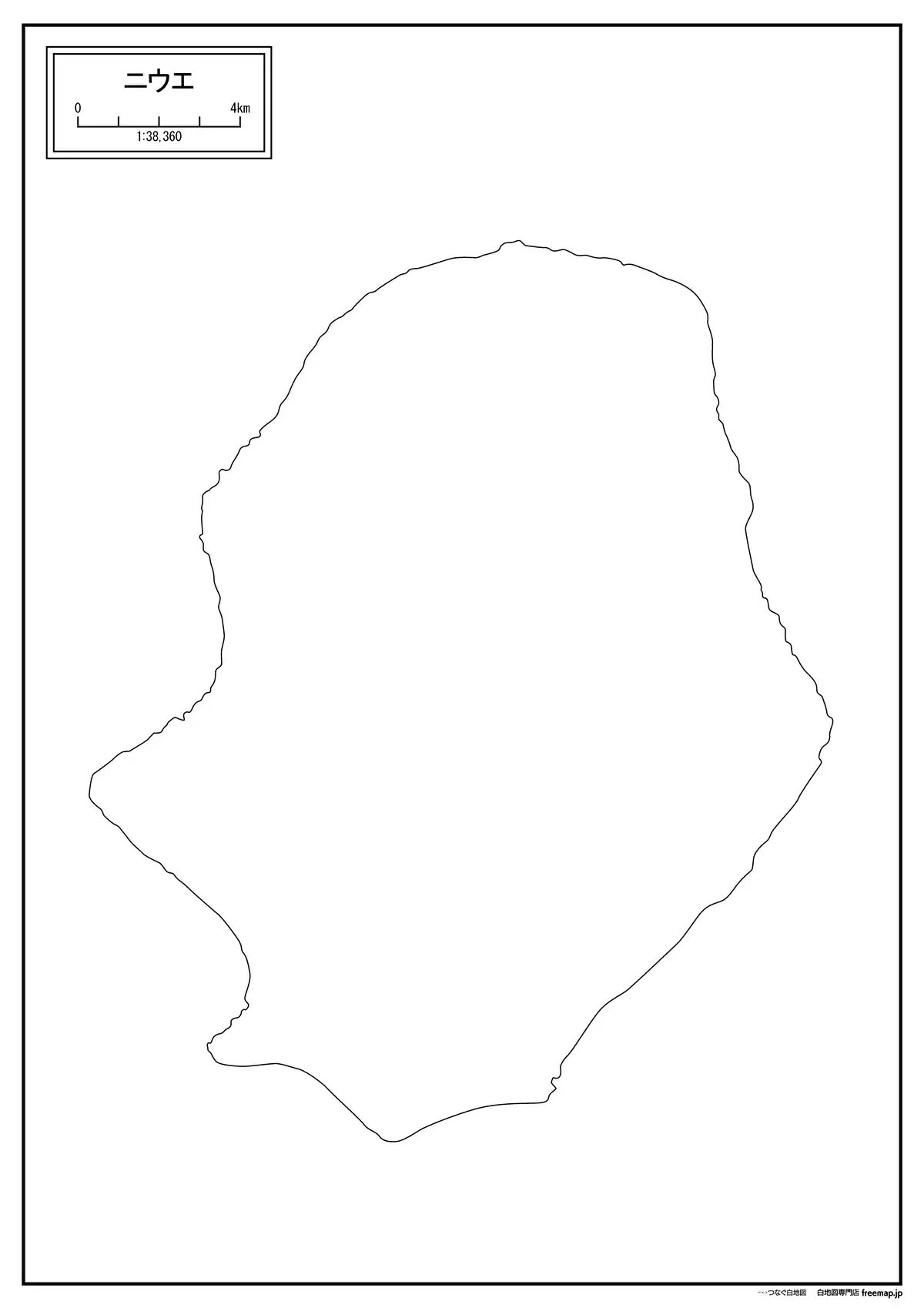 海岸線や川・池のみ記載