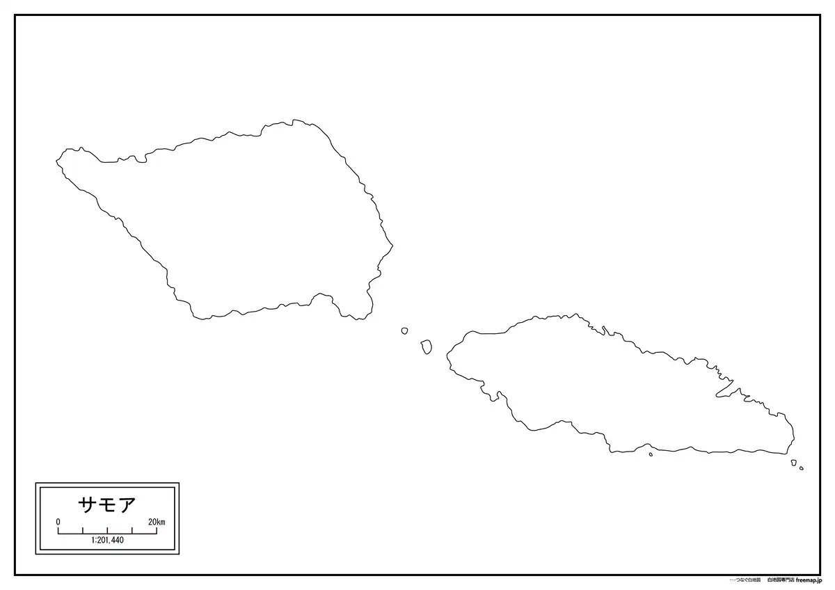 海岸線や川・池のみ記載