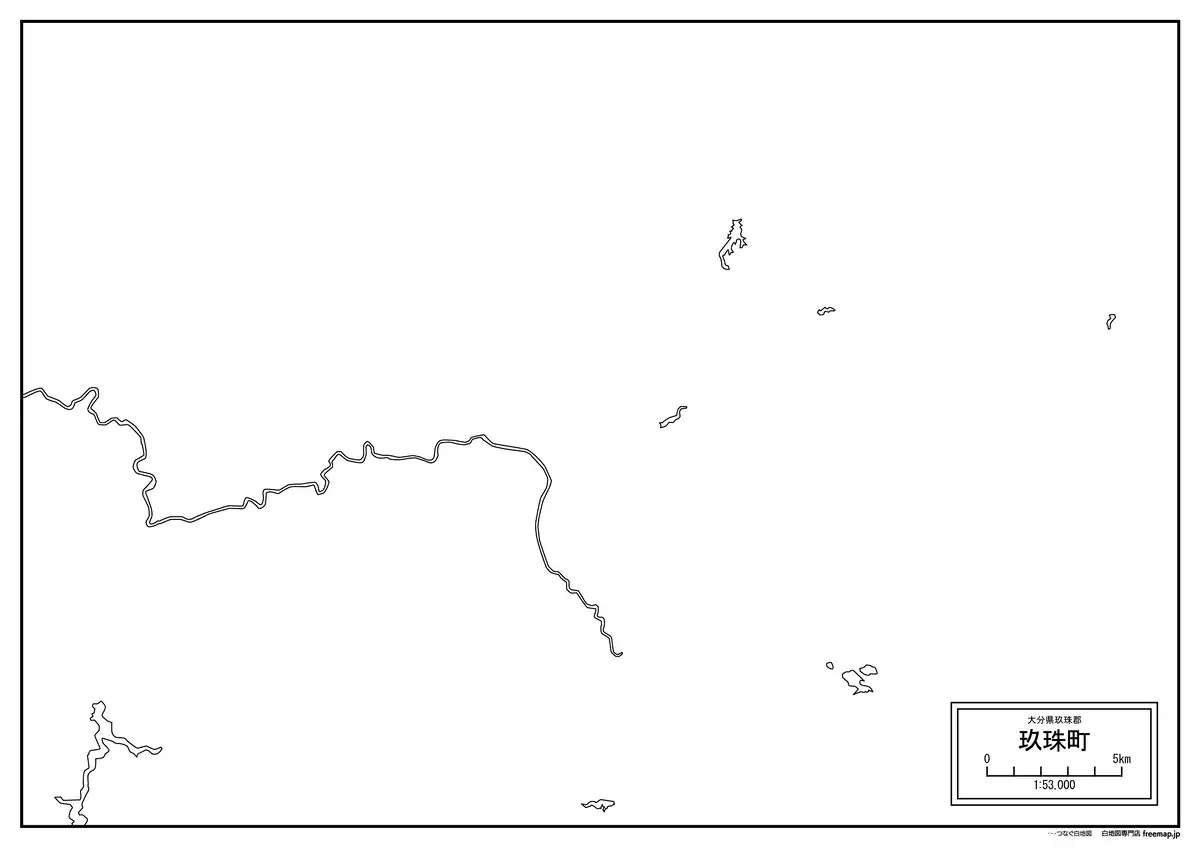 海岸線、川や池のみ記載