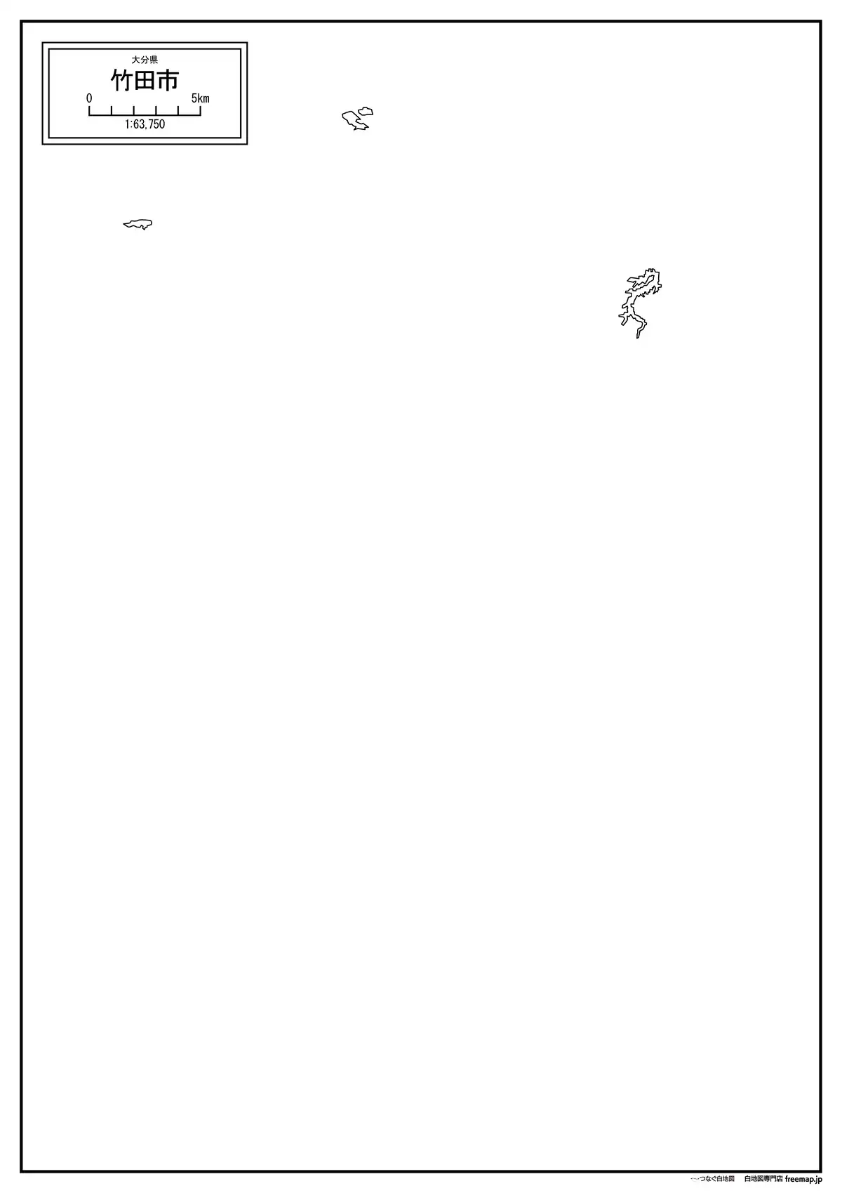 海岸線、川や池のみ記載