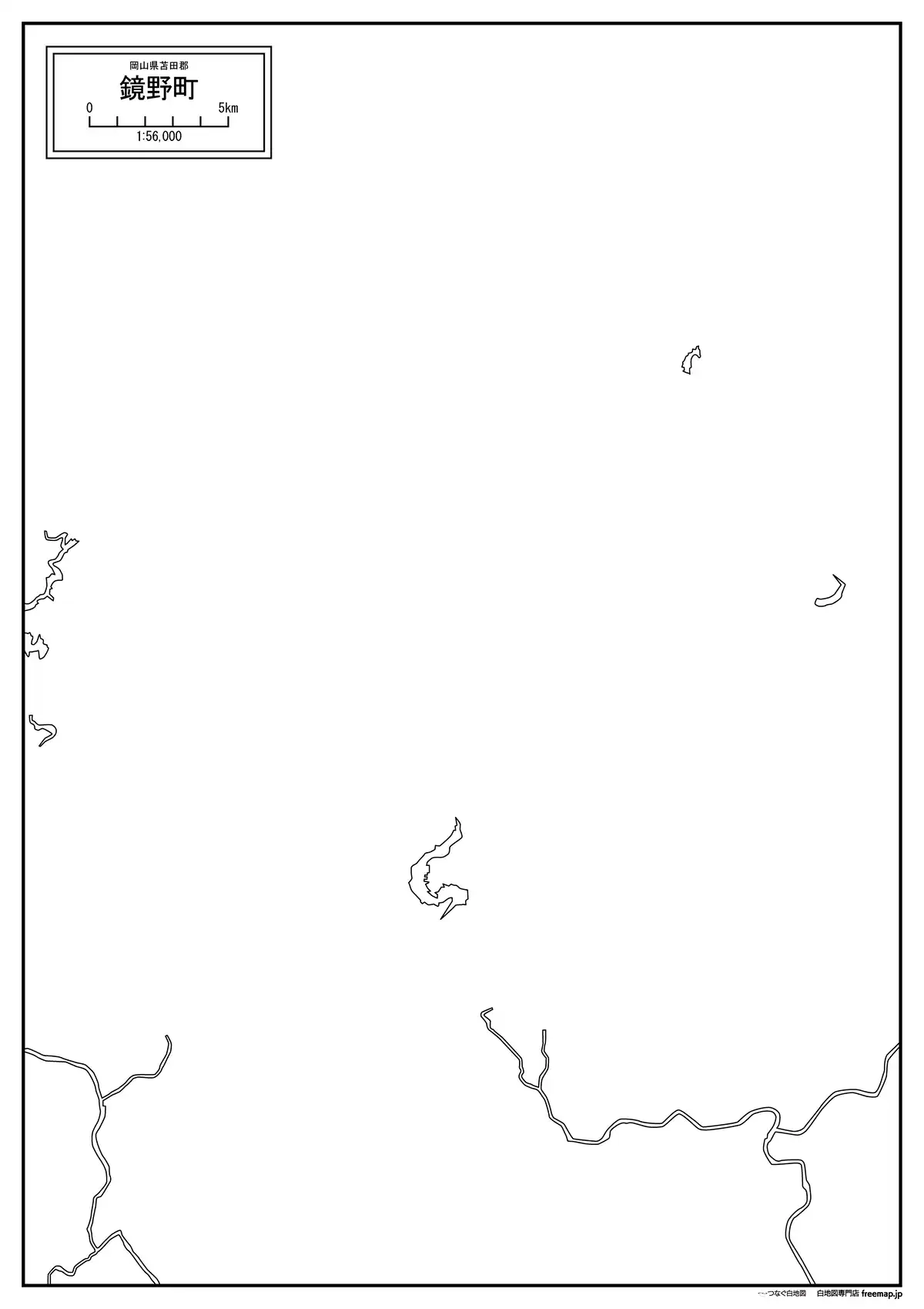 海岸線、川や池のみ記載