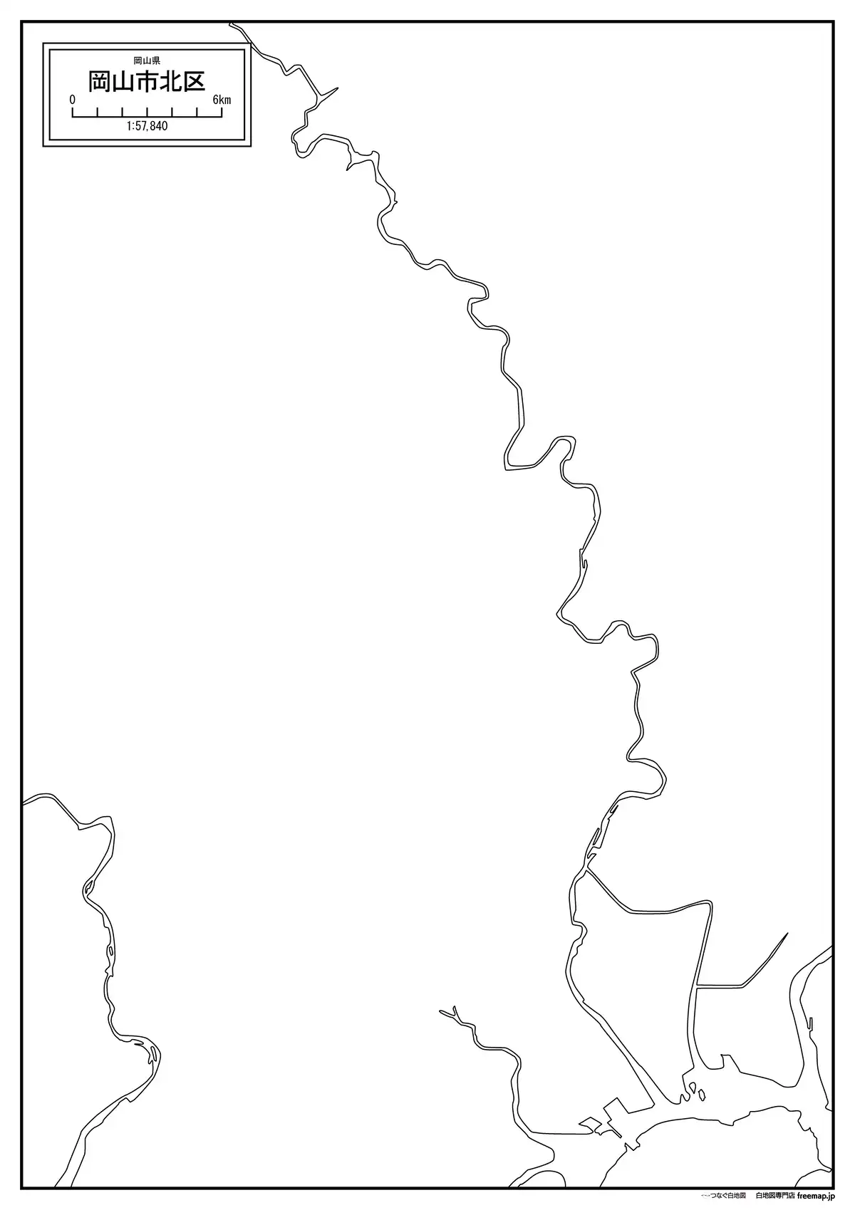 海岸線、川や池のみ記載