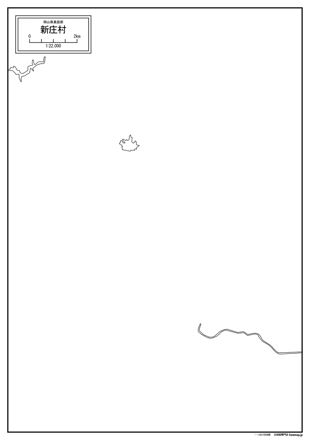 海岸線、川や池のみ記載