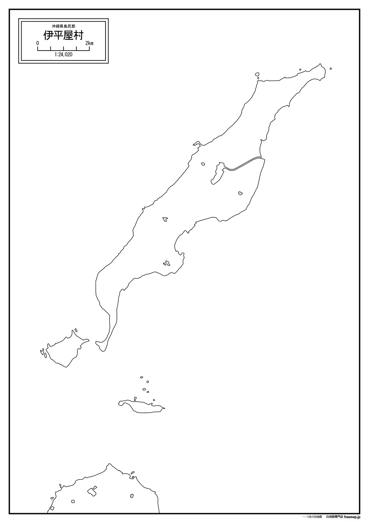 海岸線、川や池のみ記載