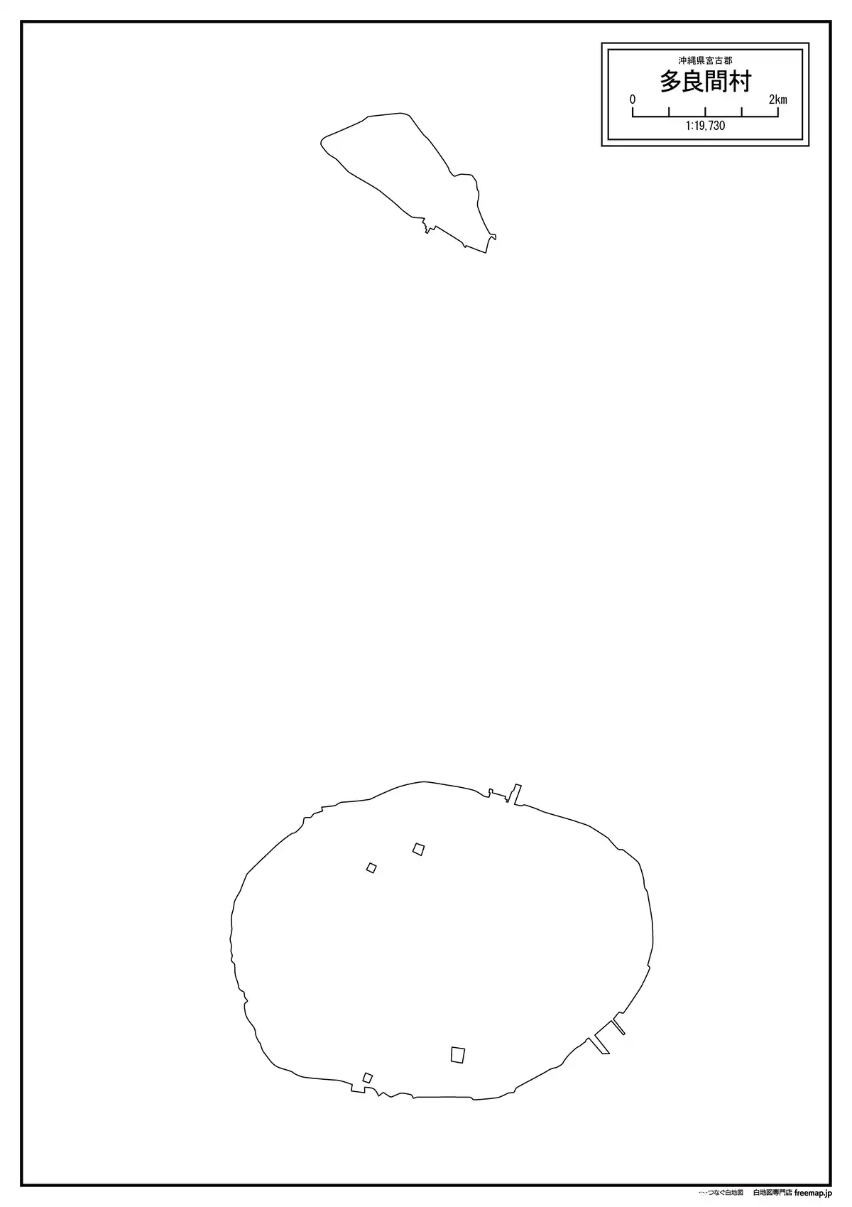 海岸線、川や池のみ記載