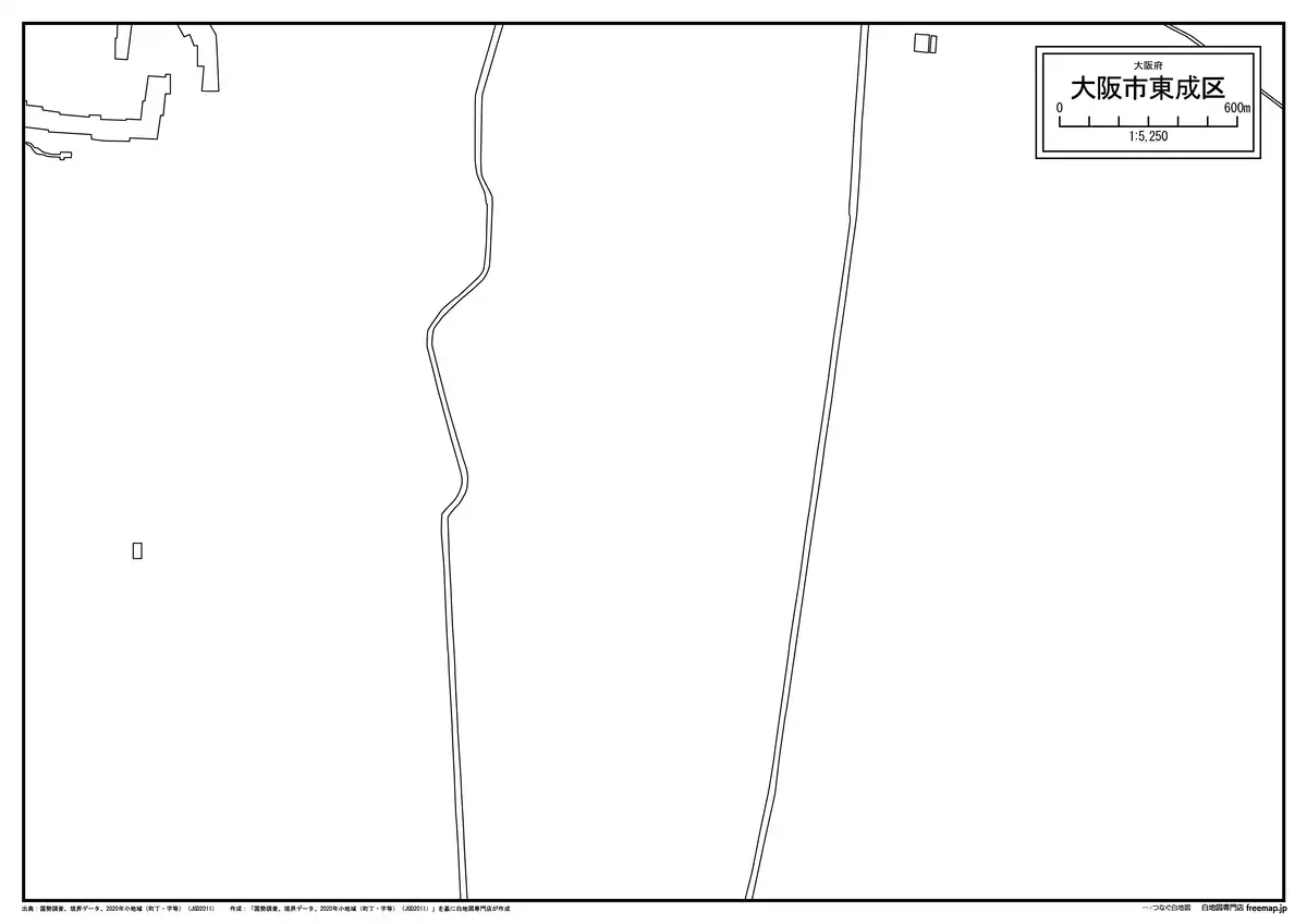 海岸線、川や池のみ記載