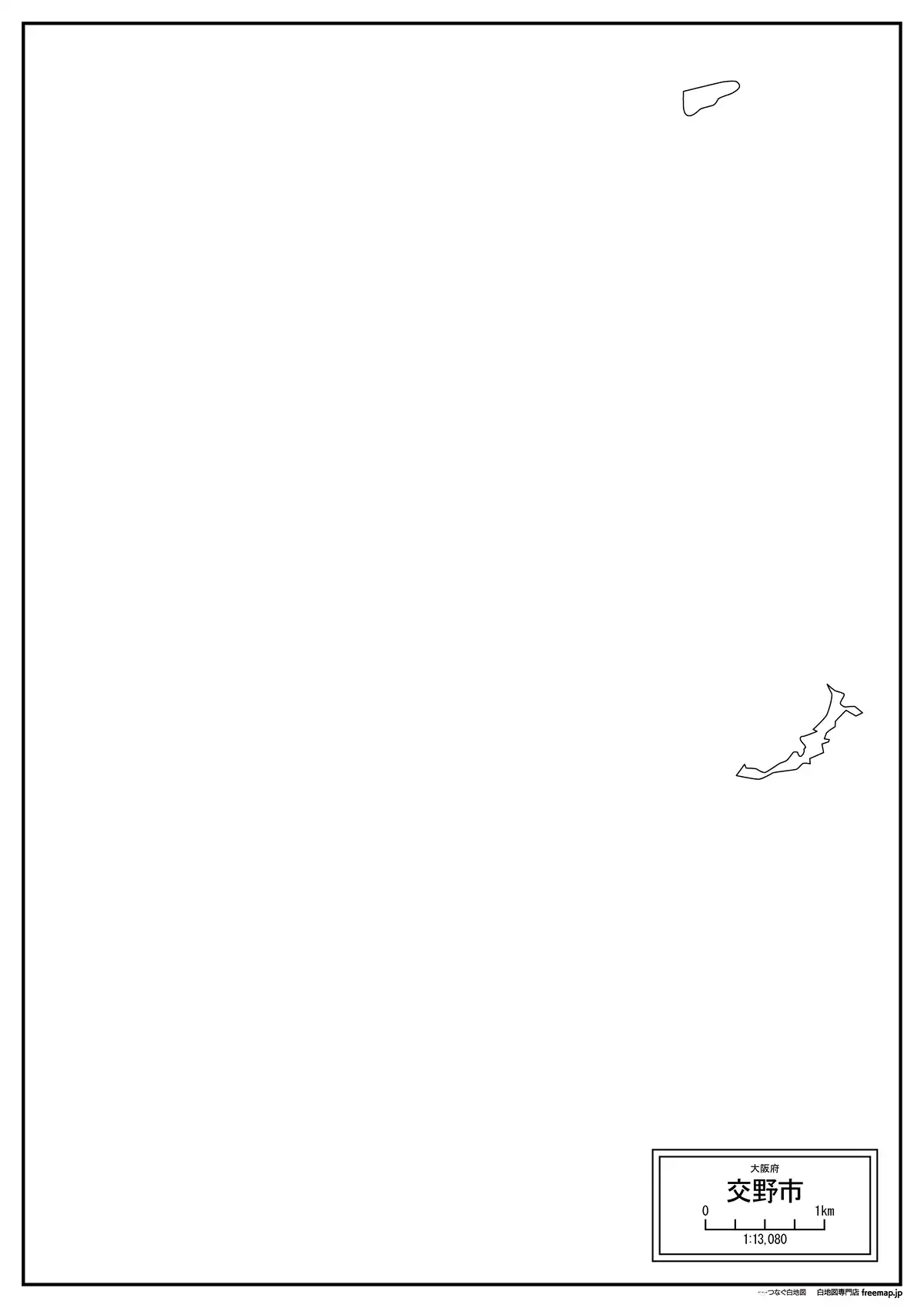 海岸線、川や池のみ記載