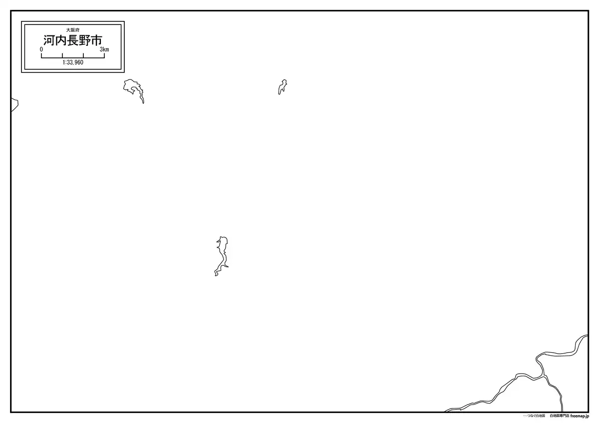海岸線、川や池のみ記載