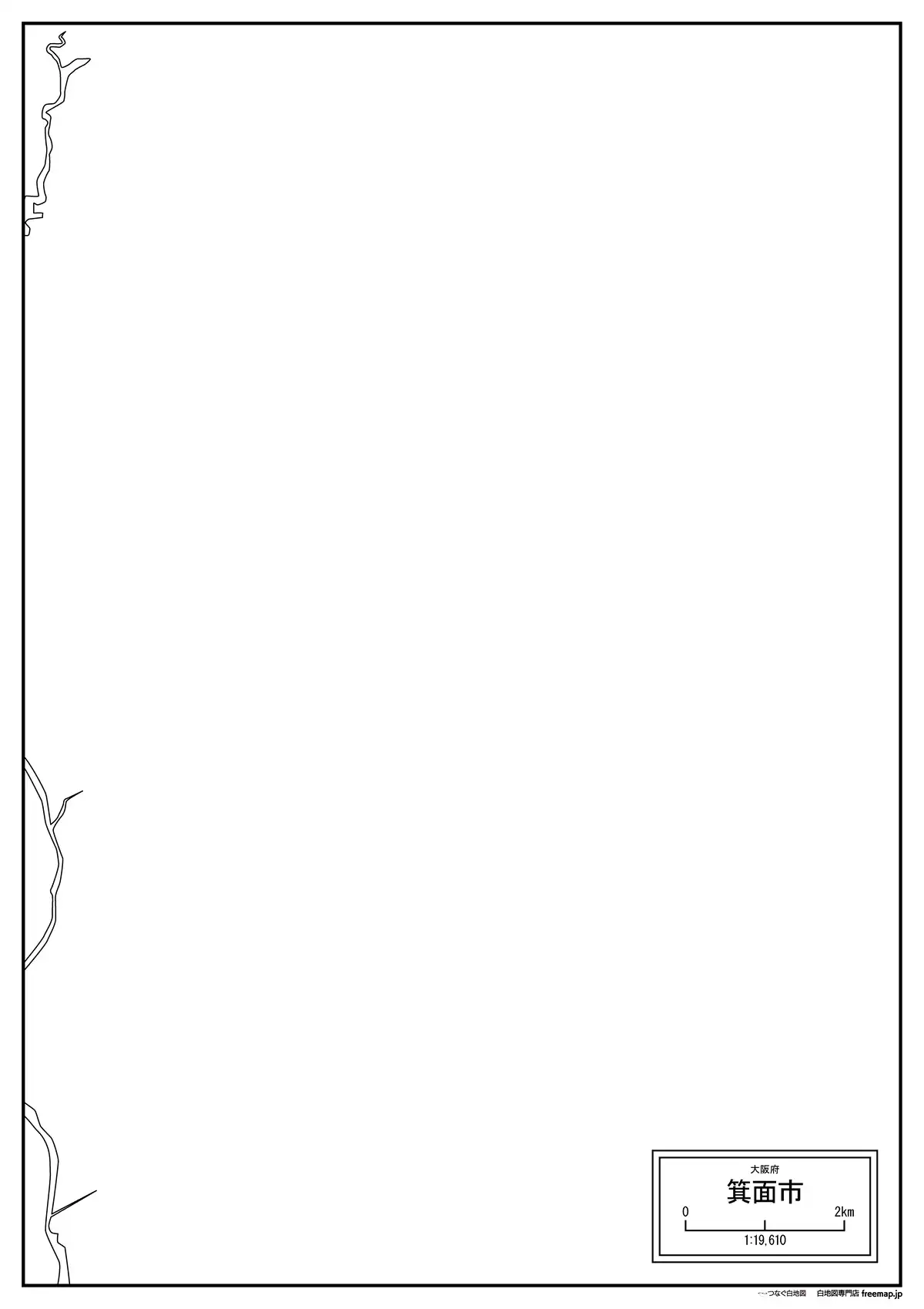 海岸線、川や池のみ記載