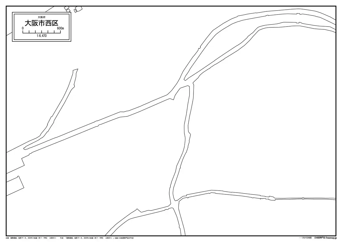 海岸線、川や池のみ記載