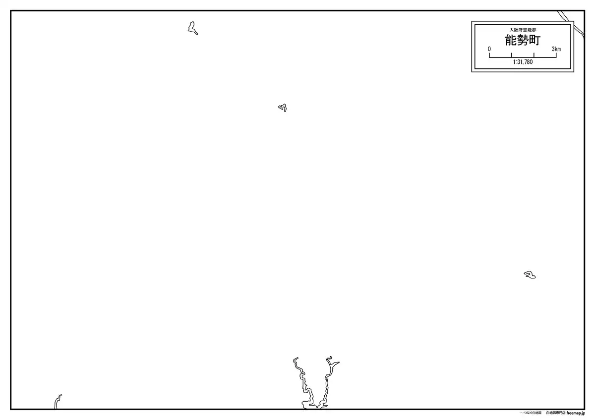 海岸線、川や池のみ記載