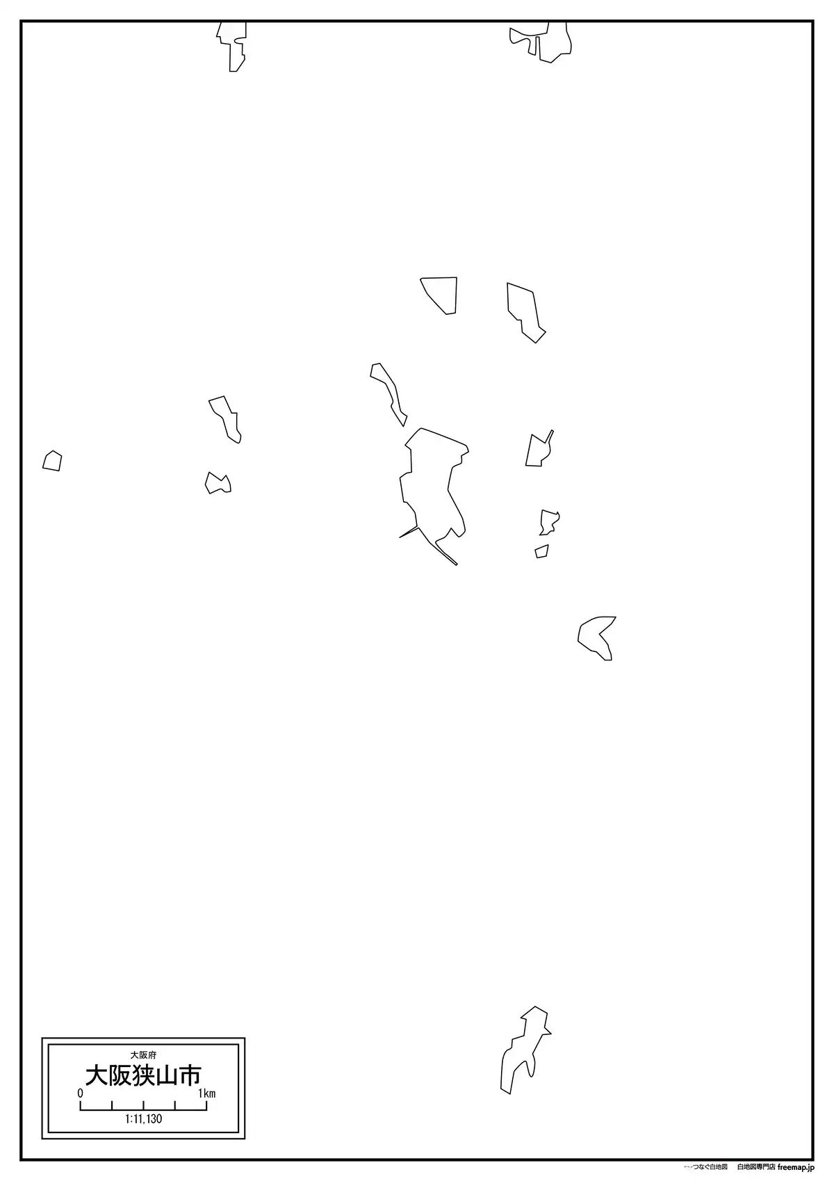 海岸線、川や池のみ記載
