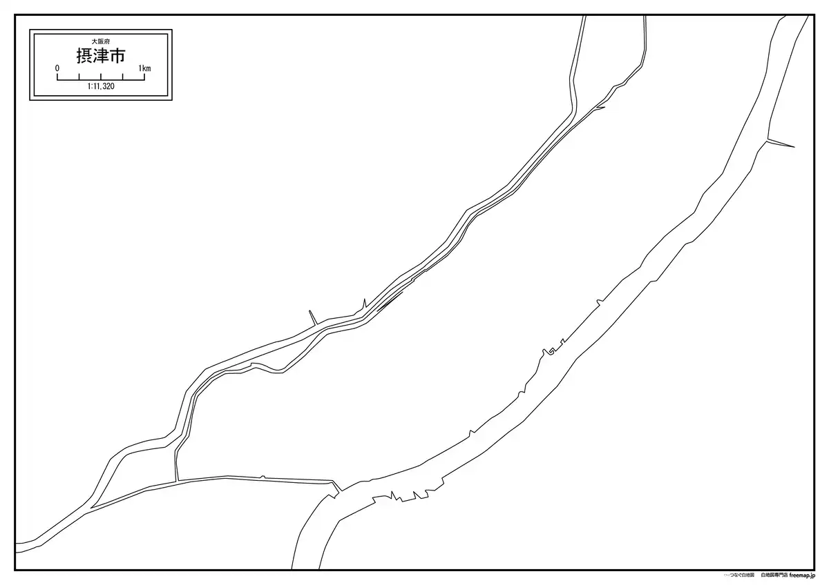 海岸線、川や池のみ記載