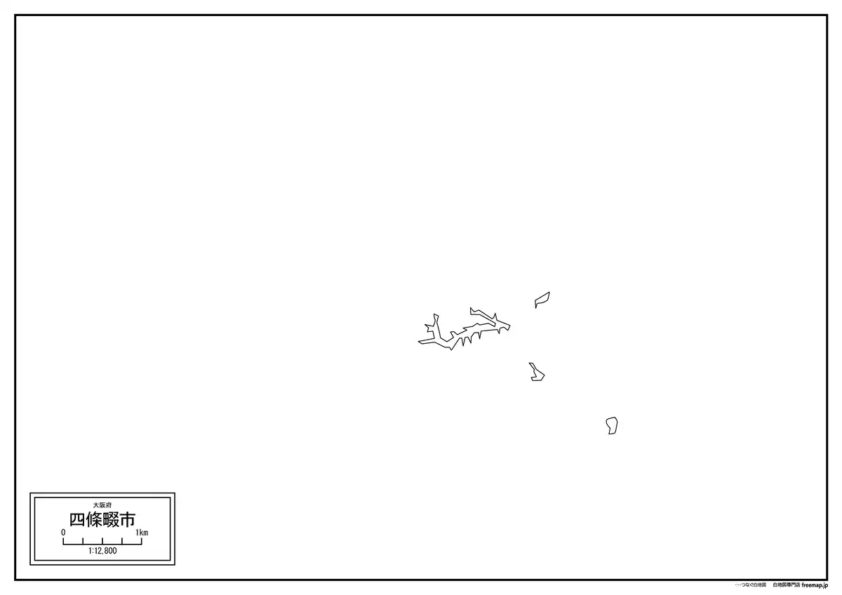 海岸線、川や池のみ記載