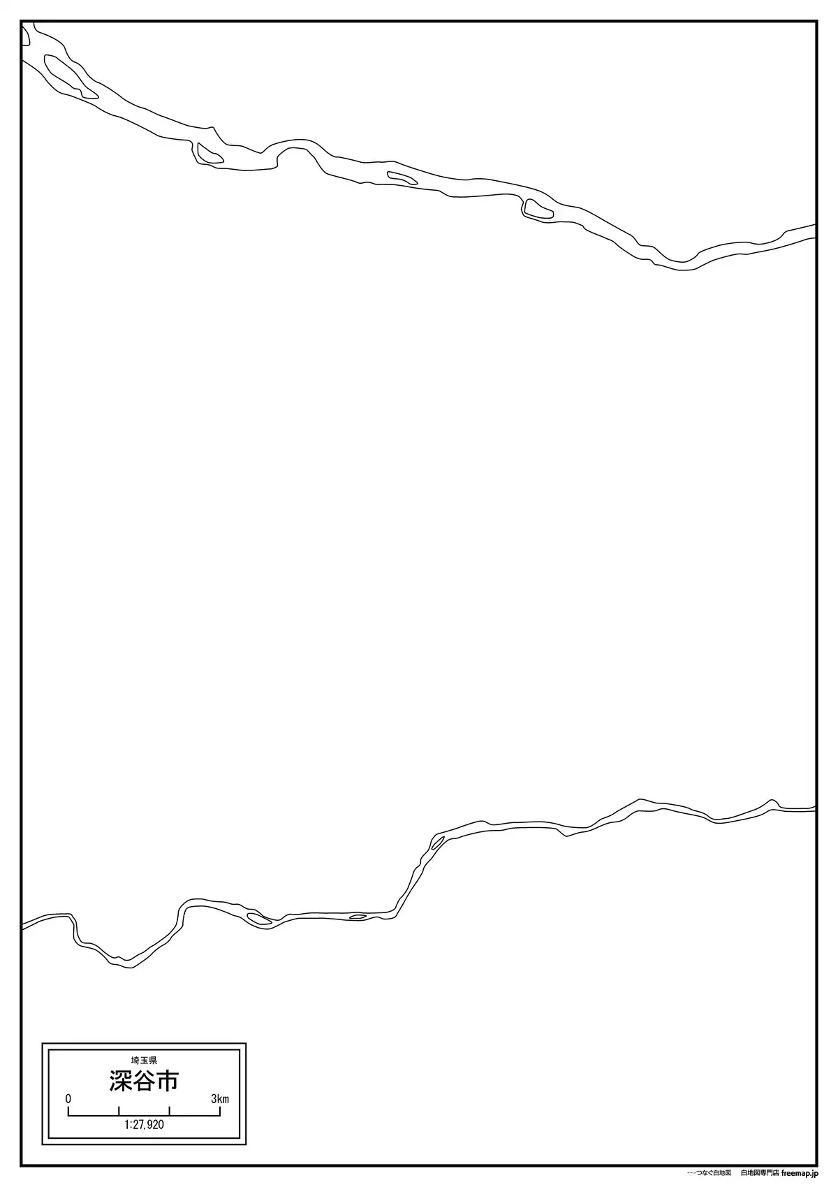 海岸線、川や池のみ記載