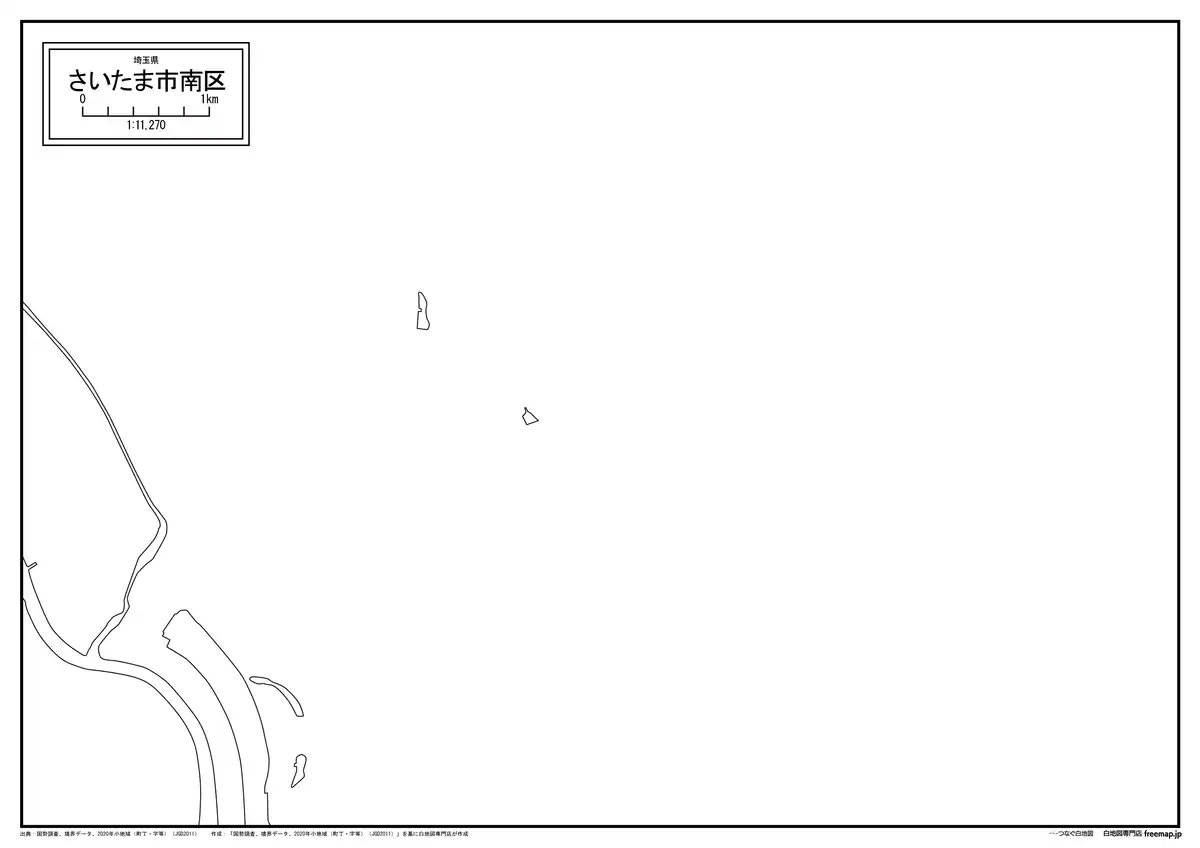 海岸線、川や池のみ記載